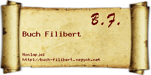 Buch Filibert névjegykártya
